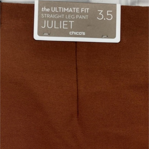 NWT Chico's SO SLIMMING360 Juliet Full Length Pants Brandy Brown Size 3.5 XL 18 - Picture 4 of 11